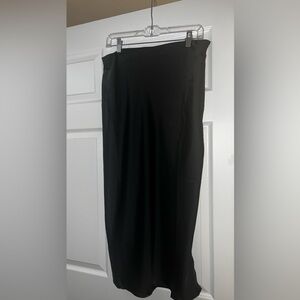 Gorgeous black satin skirt